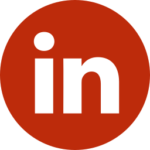 Icona di LinkedIn, rossa